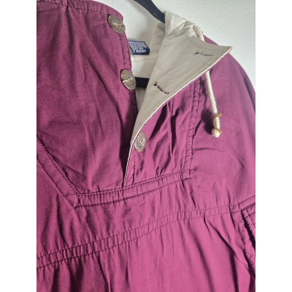 Vintage GAP Men’s Anorak Pullover Jacket L  Cotton Cream Lined... - Picture 9 of 11